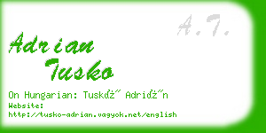 adrian tusko business card